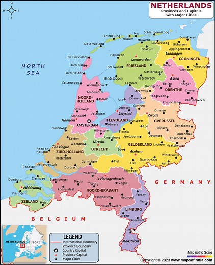 Netherlands Map | HD Map of the Netherlands