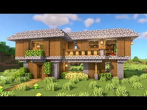 How To Build a Spruce Survival House | Minecraft Tutorial
