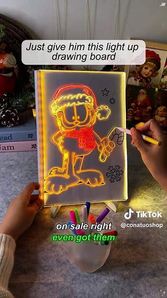Why did I not find this magical led drawing board until 2025?#conatu #hashtag #LEDdrawingboard #drawingboard #TikTokShopCyberMonday