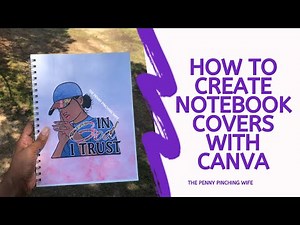How to create a notebook cover using Canva