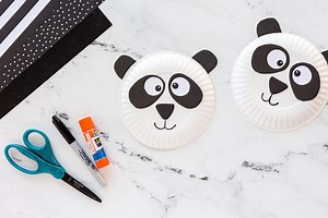 Paper Plate Panda Craft