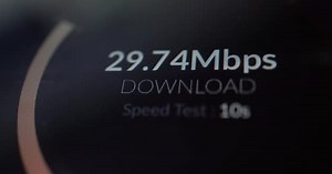 Internet Download Speed Test Close Up