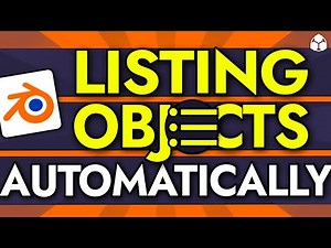 Listing Objects With Blender Scripting is EASY!