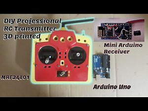 Making a professional RC transmitter with Arduino Uno (DIY) - 3D printed Transmitter & NRF24L01