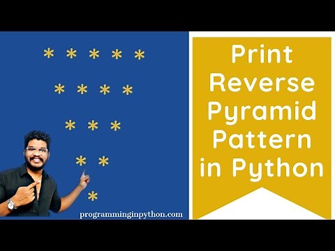 Python Program to Print Reverse Pyramid Pattern || Pattern Programming