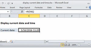 Display the current date and time