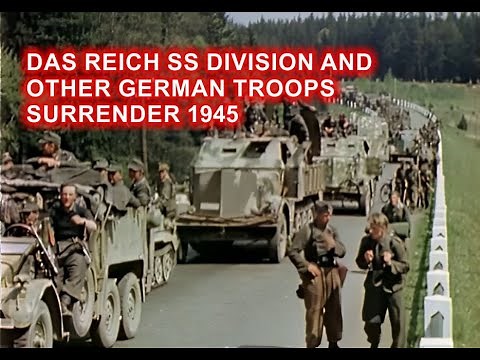 Das Reich SS division and other troops surrender 1945 COLOR HD [ WWII DOCUMENTARY ]