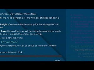 How to Calculate Unix Timestamps for Midnight in Python