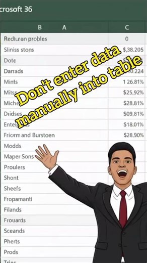 EAZY WAY to Enter Data into excel table | Excel Trick 03