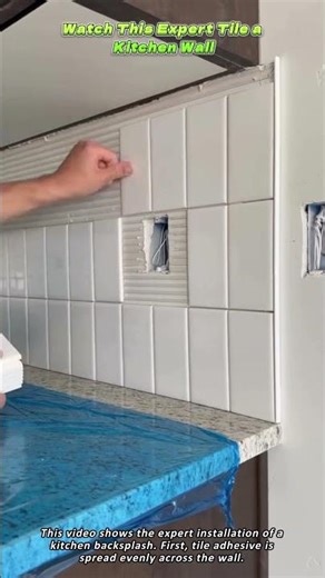 Watch This Expert Tile a Kitchen Wall