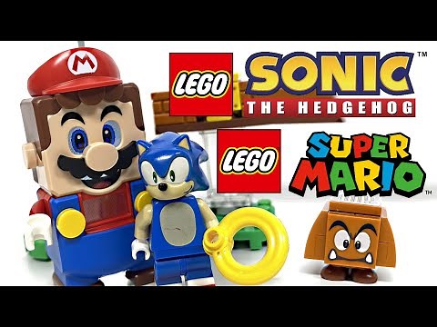 LEGO Mario vs. LEGO Sonic!