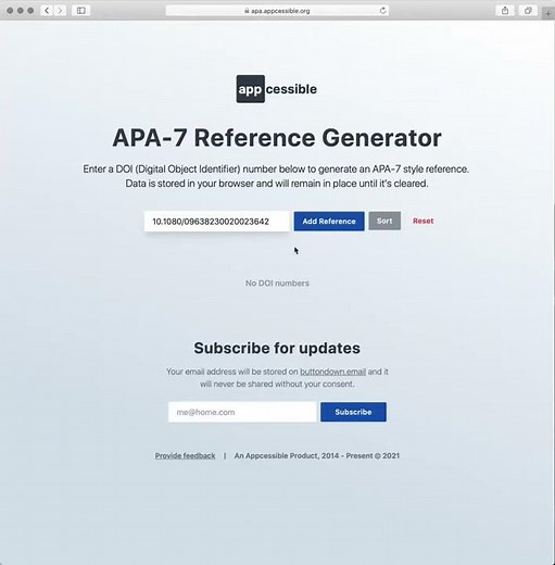 APA 7 Reference Generator (Example #2)