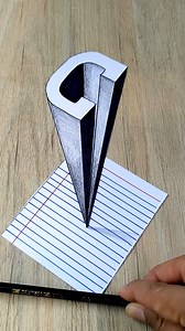 6.4M views · 117K reactions | Dibujos 3D ❤ Como Dibujar la Letra C Perspectiva #arte #3d #tutorial #drawing #artist | Easy Art | Facebook