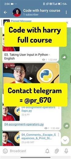 code with Harry course #codewithharry #codewithharrydatasciencecourse