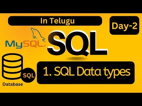 SQL Day-2 tutorial for beginners in telugu || ‪@ComputerW0rld‬ #sql #mysql #database #trending