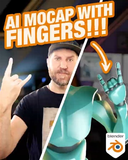 INSANE body tracking with just one video - AI video motion capture in Blender #blender #mocap