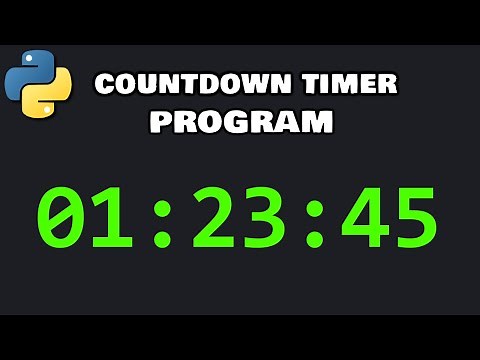 Countdown timer program in Python ⌛