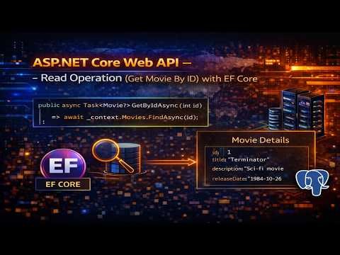 21. ASP.NET Core Web API (.NET 10) - Read Operation (Get Movie By ID) with EF Core 10