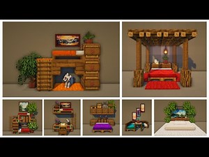 Minecraft: 12 Unique Bed Designs & Ideas | Easy Tutorial