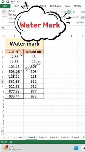Add a Watermark in Excel: Step-by-Step Tutorial#watermark #excel