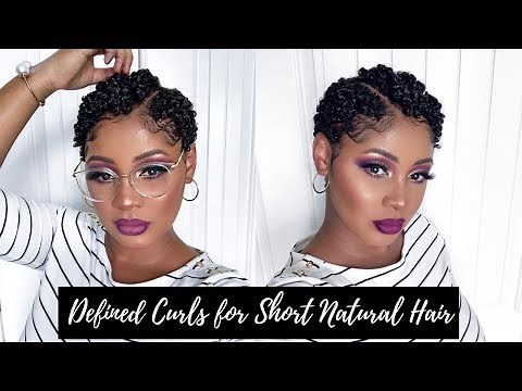 Defined Shiny Moisturized Curls for TWA | Short Natural Hair Tutorial