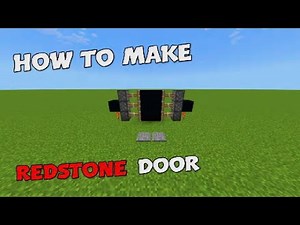 How To Make A Redstone Door (Minecraft Tutorial )