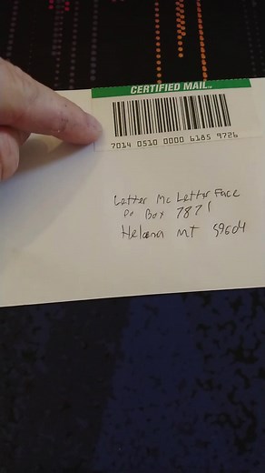 How to send a certified letter 🖆 tl;dw write the to and from address then go to a post office. If you have a printer, just go to certifiedfromhome.com and print your own Certified Mail postage and envelope, no account needed. ----- Check us out IRL in Helena Montana at helena.express