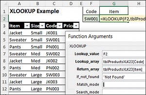 Excel XLOOKUP Function - Step-by-Step Examples - Video