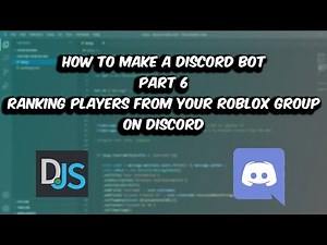 Ranking Players On Your Roblox Group From Discord | Discord Bot Making Series