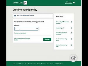 Data API - Open Banking Flow - Desktop - Lloyds
