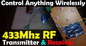 Arduino 433Mhz rf transmitter and receiver Interfacing and Programming