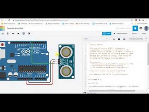 How to use ultra sonic sensor | Arduino Tinkercad