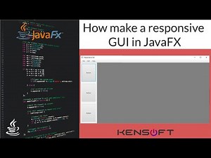JavaFX Tutorial: How to make a responsive GUI in JavaFX