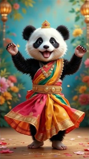 🐾 Baby Panda Cute Dance 🐼#youtubeshorts #feedshorts #pandadance #cuteanimals #aivideo #itsgigzo