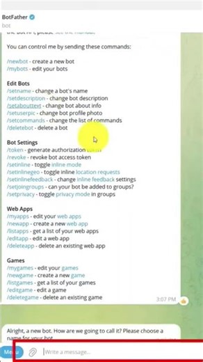 how to make telegram bot (working)