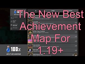 (1.19+ Achievement World) The New Best Achievement Map for Minecraft Bedrock