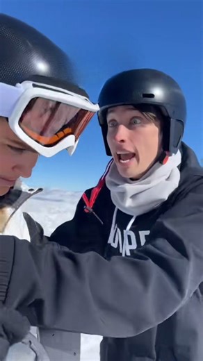 First time skiing & he’s my biggest fan