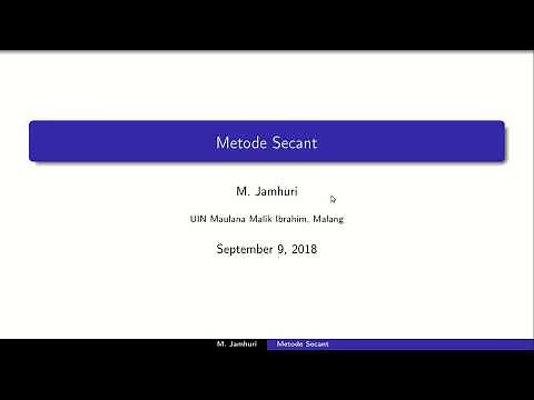 2.b. Metode Secant - dengan Program Python