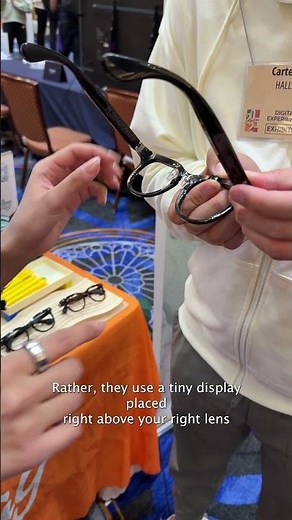Halliday AI smart glasses have a display built into the frame - not the lens