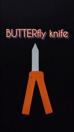 Origami butterfly knife easy tutorial |step by step butterfly knife