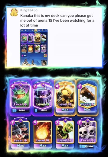 Episode 144 of playing your decks in the comments #clashroyale #cr #howtoplayclashroyale #clashtok