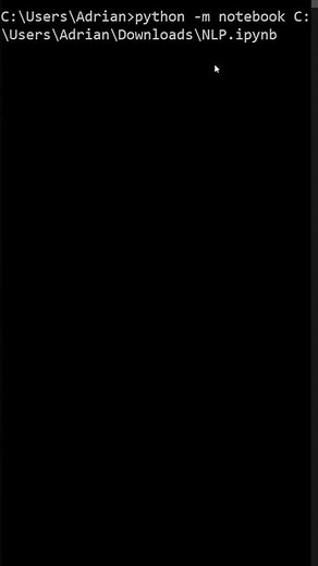 Opening a Jupyter Notebook from the Command Line!