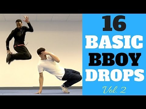 Bboy Tutorial | 16 Basic Drops / Go Downs | How to Breakdance | Basic Bboy Transitions