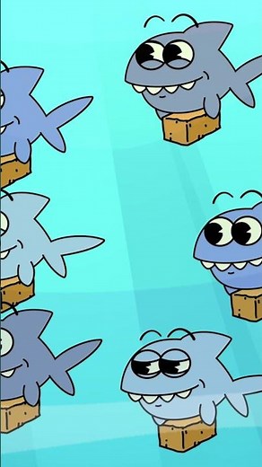 10 Little Baby Sharks #shorts #kidssongs #cartoonsforkids #funtime