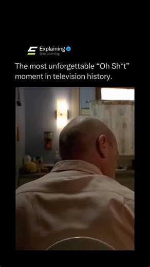 Explaining on Instagram: "One of the most shocking moments in Breaking Bad happens in complete silence, inside a bathroom. 🚽😳 While sitting on the toilet, Hank casually flips through a book and suddenly recognizes a handwritten note that connects Walter White directly to Heisenberg. In an instant, everything clicks. His relaxed posture disappears, his face tightens, and the full weight of the truth hits him. 🧠⚡ There is no music, no dialogue, no action scene. Just realization. That quiet mome
