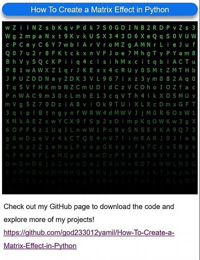 How To Create a Matrix Effect Rain Using PyQt