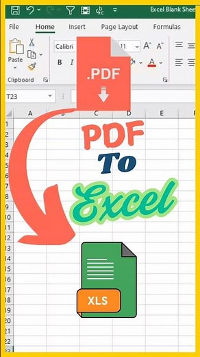 How to Convert PDF to Excel Easily | Simple Step-by-Step Tutorial #excel #exceltutorial