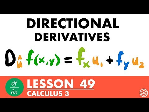 Directional Derivatives | Calculus 3 Lesson 49 - JK Math