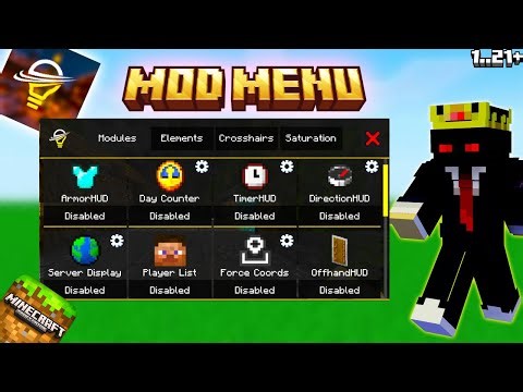 Best Mod Menu Clint For MCPE 1.21 (FPS BOOST) | Cleanest UI (NOLAG)