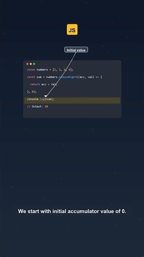 JavaScript Array.prototype.reduceRight() | Javascript Tutorial #Shorts